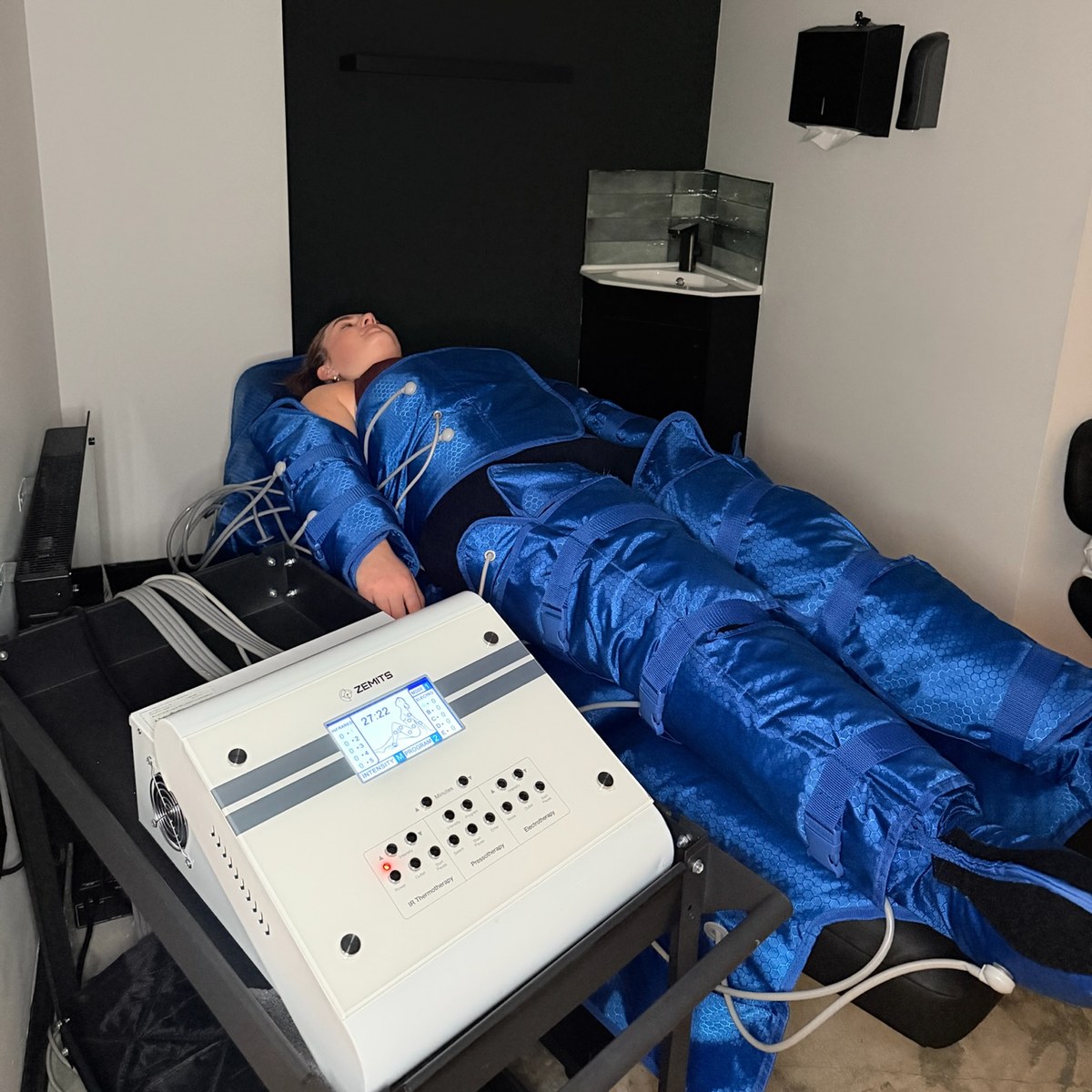 Lymphatic drainage treatment room at Thriyv, a CQC clinic in Manchester