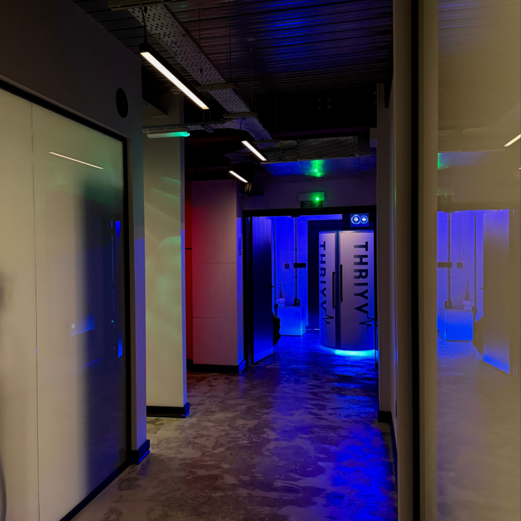 Treatment corridor at Thriyv in Manchester